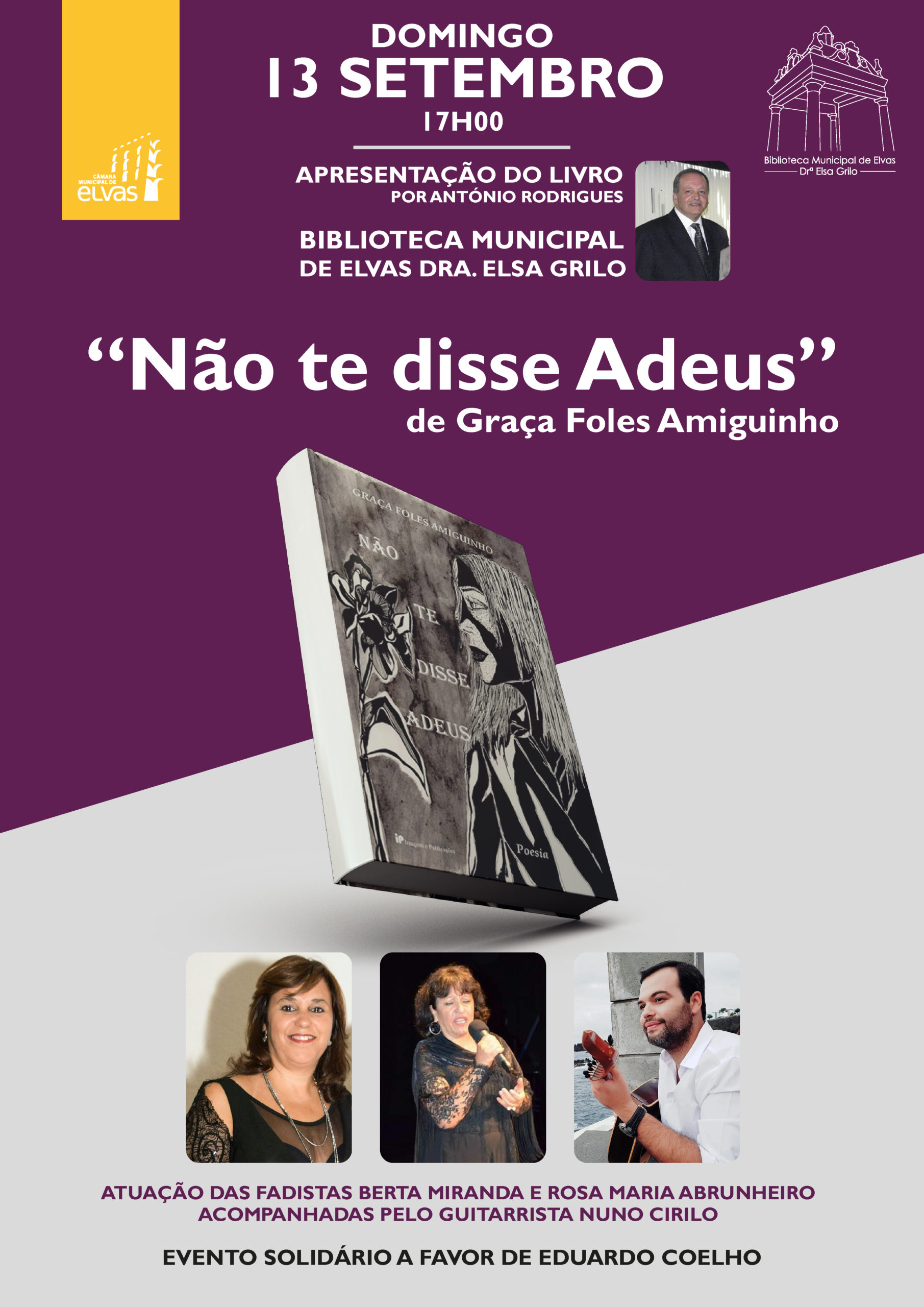 Cartaz_Apresentação do livro “Não te disse Adeus”-13setembro