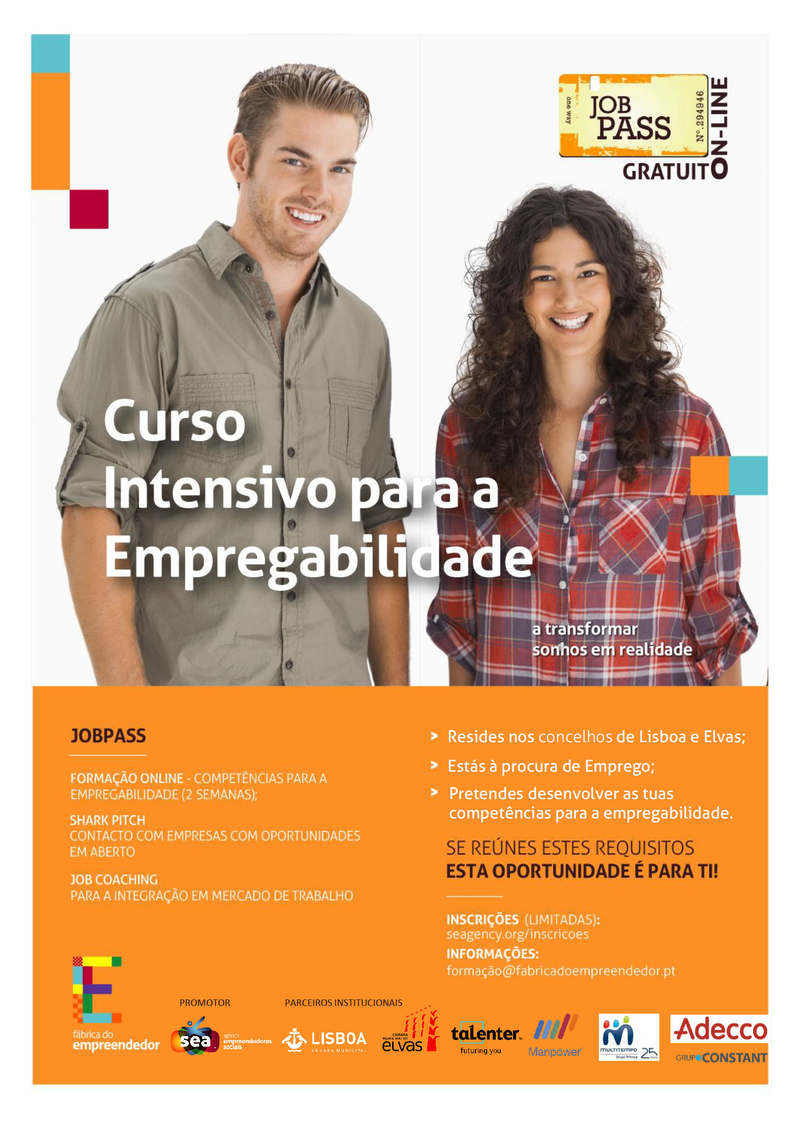 Cartaz JOBPASS_LX_ELVAS